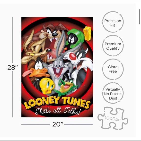 1000 pc Looney Tunes Puzzle by Aquarius - Picture 6 of 7